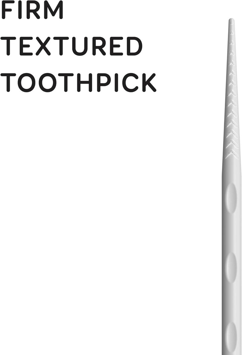 GRIN Charcoal Infused Softstx, Gentle Dental Picks, 90 Count, Soft Flexible Bristles, Textured Plaque Removing Toothpick, Minty Flavor, for Between Teeth, Refillable Hygienic Case - Image 4